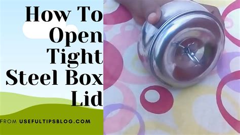 how to open jammed steel tiffin box|tiffin box lid.